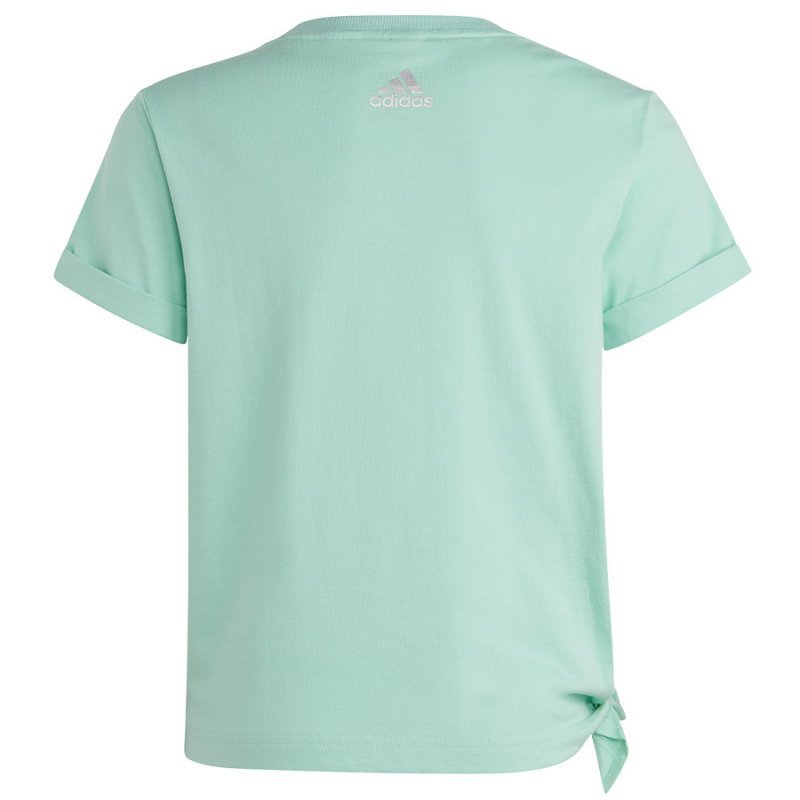 Koszulka adidas Dance Knotted Tee girls Jr HR5817 zielony 152 cm