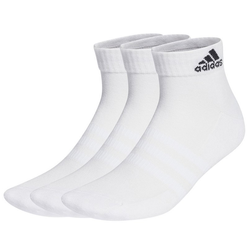 Skarpety adidas Cushioned Sportswear Ankle 3PP HT3441 biały 46-48