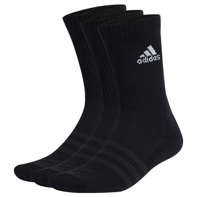 Skarpety adidas Cushioned  3PP IC1310 czarny 49-51