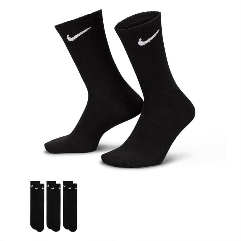 Skarpety Nike Sportswear Everyday Essential Lightweight 3Pack SX7676 010 czarny 42-46