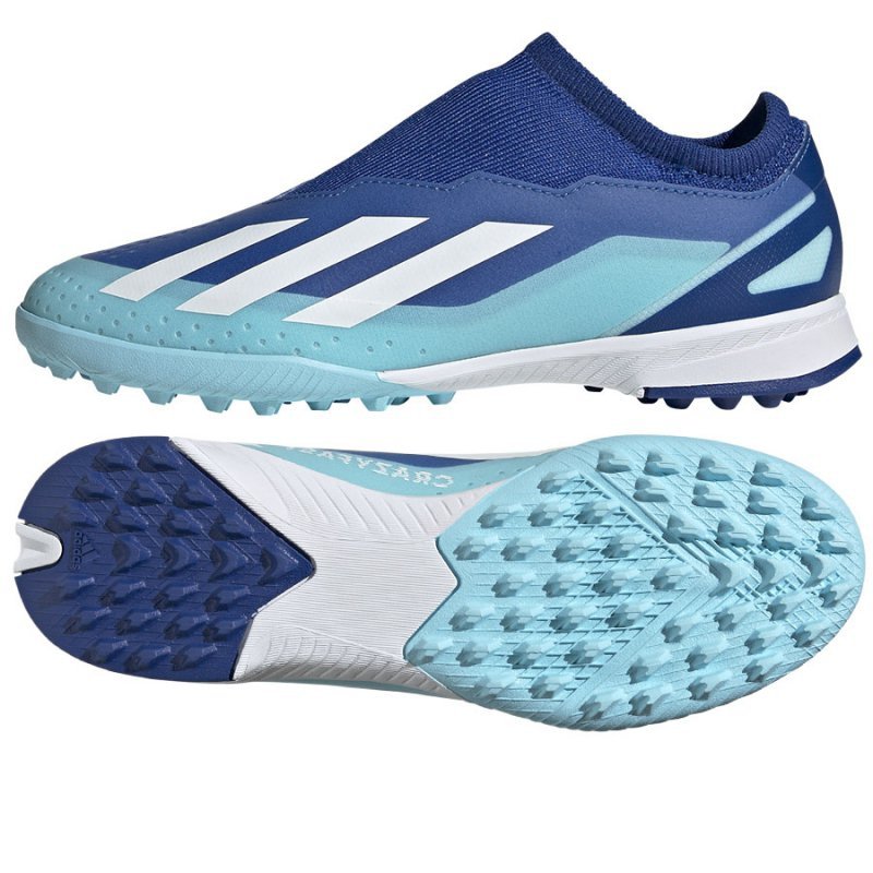 Buty adidas X CRAZYFAST.3 LL TF Jr IE1500 niebieski 37 1/3