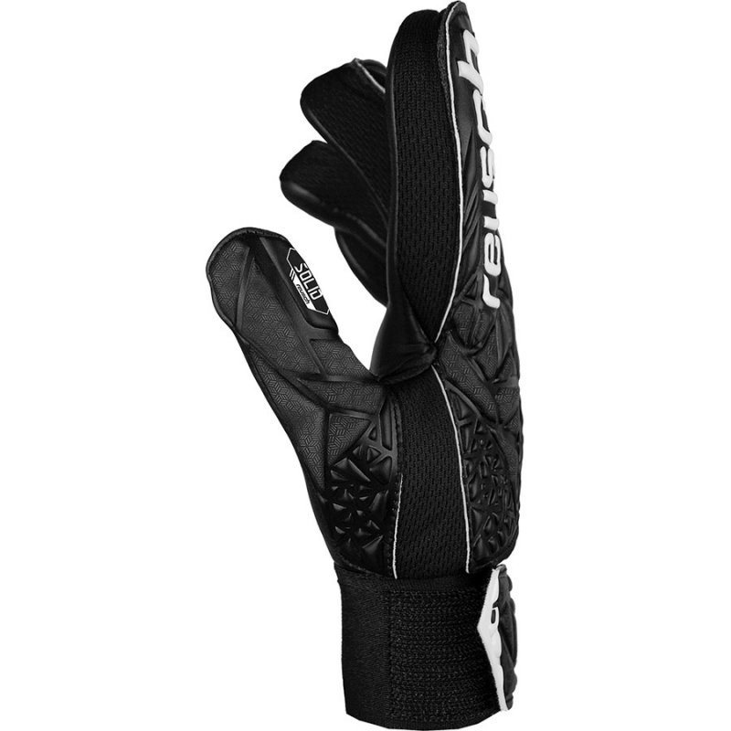 Rękawice Reusch Attrakt Starter Solid Finger Support Junior 54 72 511 7700 czarny 8