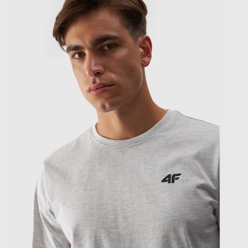 T-shirt 4F 4FWMM00TTSHM1843 27M szary M
