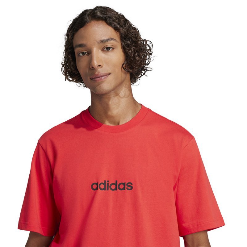 T-Shirt adidas Single Jersey Linear Tee JE8994 czerwony XXL
