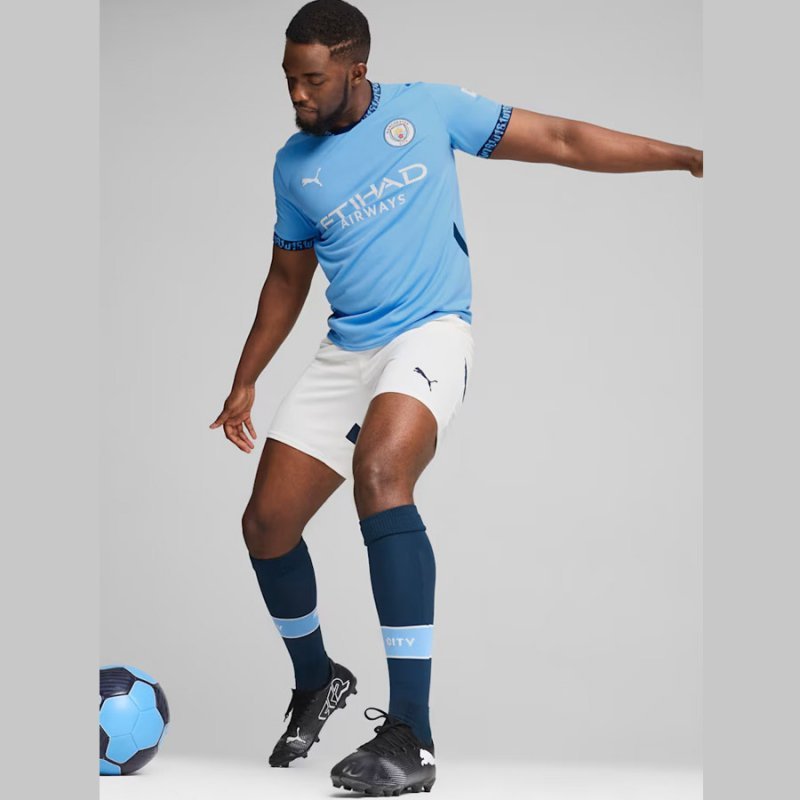 Koszulka Puma Manchester City Home JSY Replika 775075-01 niebieski M