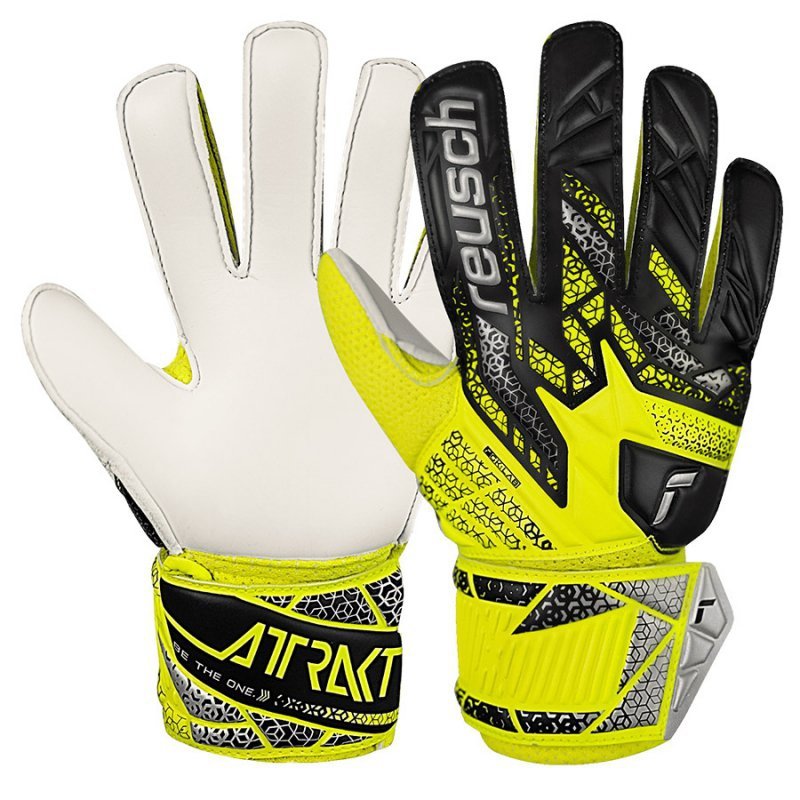 Rękawice  Reusch Attrakt Solid Junior 55 72 515 2014 żółty 8