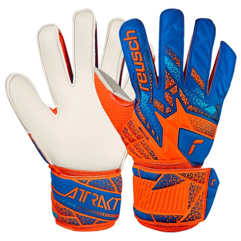 Rękawice  Reusch Attrakt Solid Junior 55 72 515 2014 pomarańczowy 5