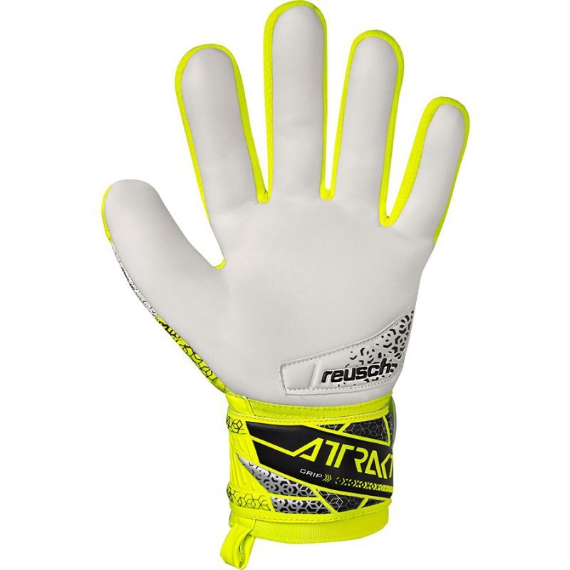 Rękawice bramkarskie Reusch Attrakt Grip Junior 55 72 815 2014 żółty 6