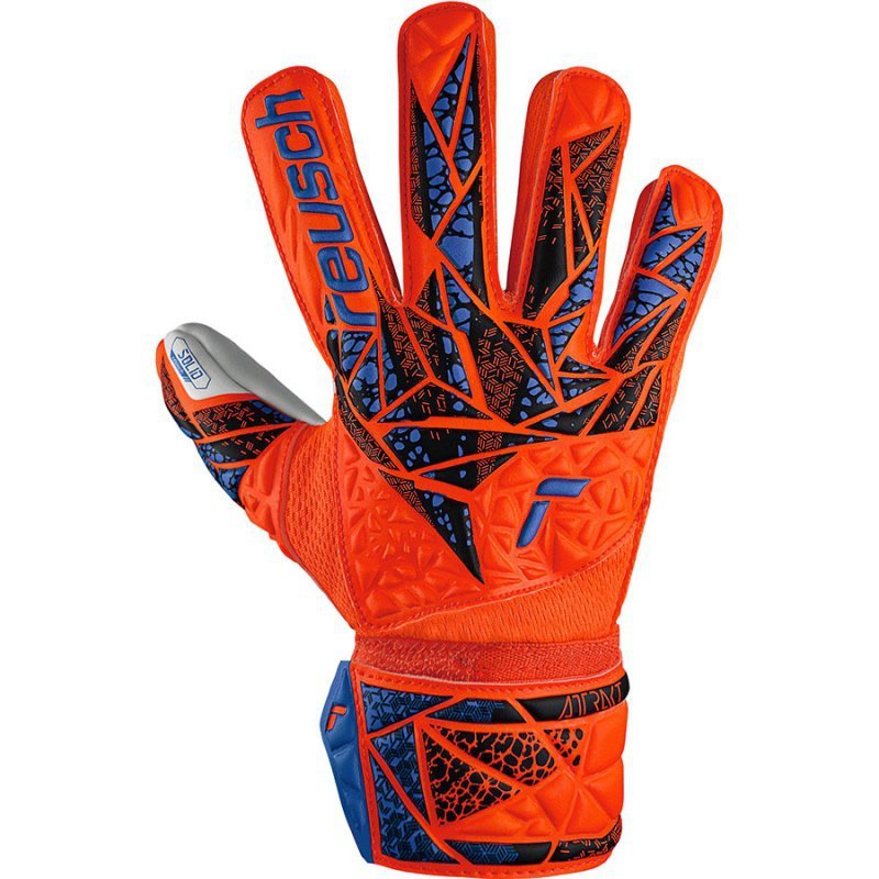 Rękawice Reusch Attrakt Starter Solid Finger Support Junior 54 72 511 2290 pomarańczowy 7,5
