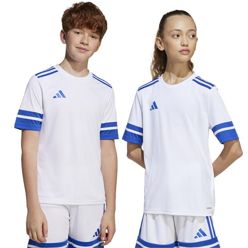 Koszulka adidas SQUADRA 25 JSY Jr JJ0060 biały 128 cm