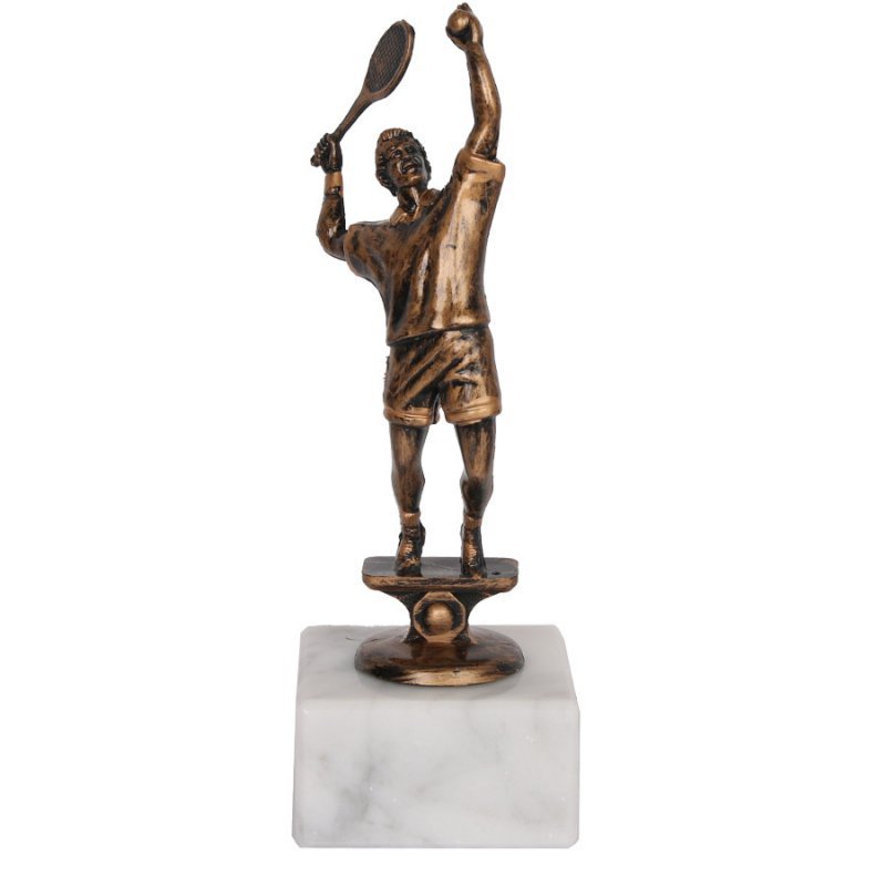 Statuetka Tenis Ziemny GTsport 16 cm brązowy