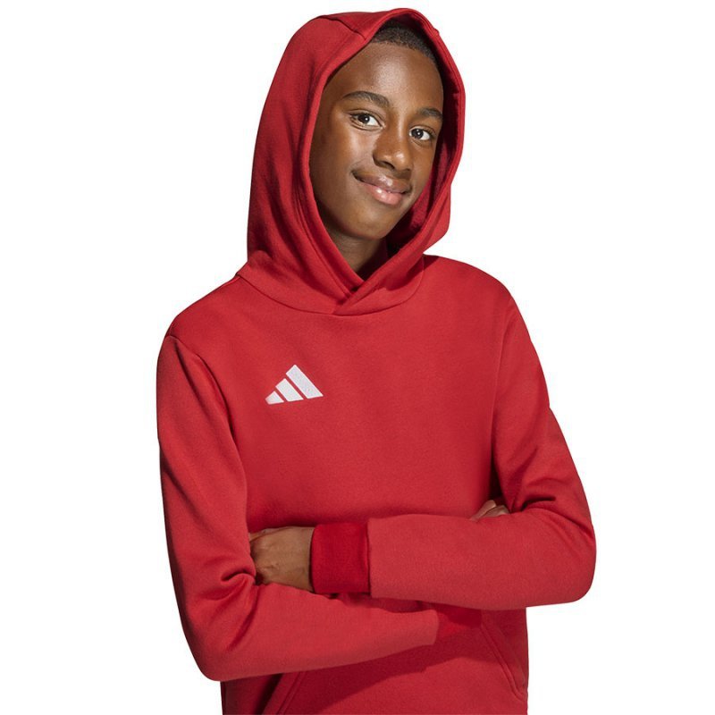 Bluza adidas ENTRADA 26 Hoody Junior JZ6568 czerwony 152 cm