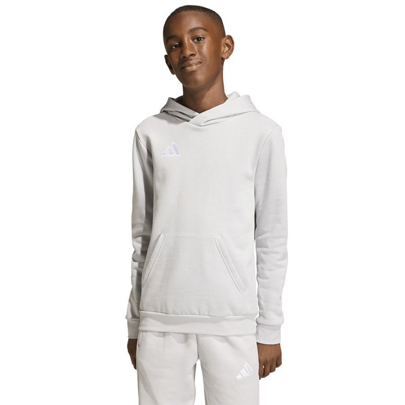 Bluza adidas ENTRADA 26 Hoody Junior JZ6562 szary 152 cm