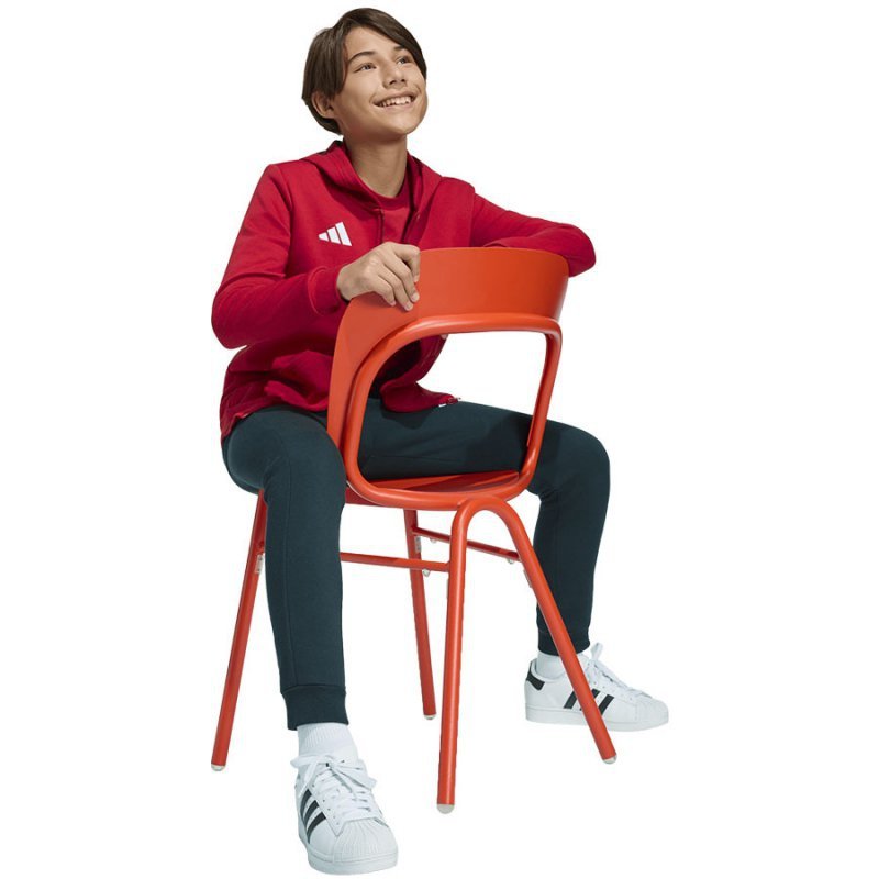 Bluza adidas ENTRADA 26 Hoody Full Zip Junior KH1781 czerwony 140 cm