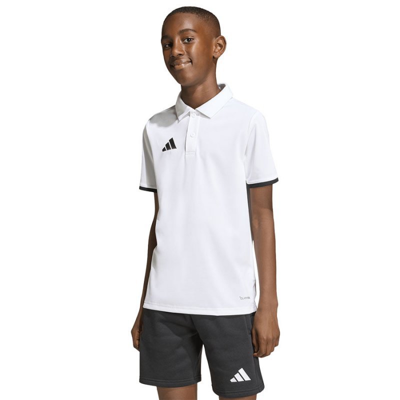 Koszulka adidas Polo ENTRADA 26 Junior JZ6624 biały 128 cm
