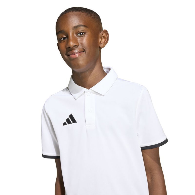 Koszulka adidas Polo ENTRADA 26 Junior JZ6624 biały 164 cm