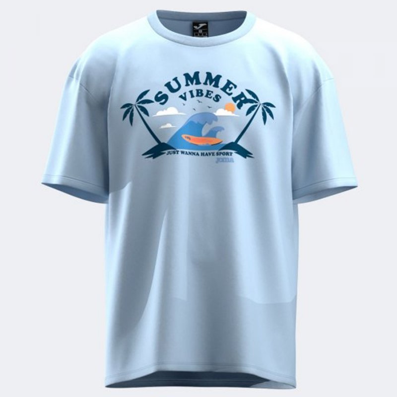 T-Shirt Joma SUMMER VIBES 104616.384 niebieski M