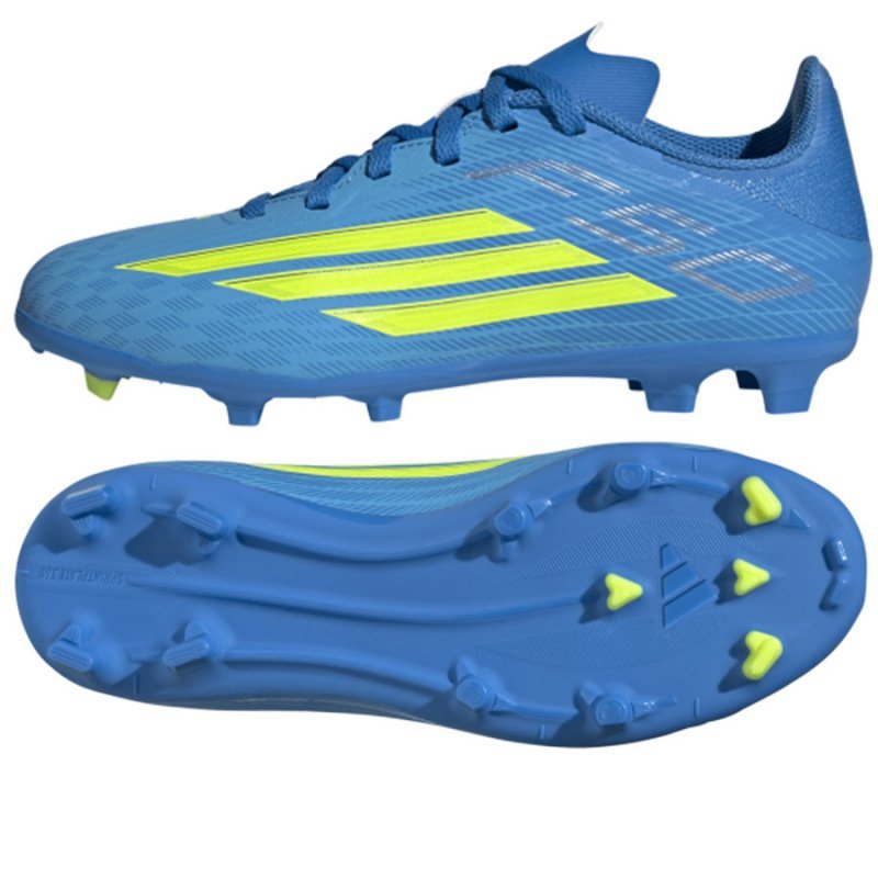 Buty adidas F50 League FG/MG Jr JR9013 niebieski 36