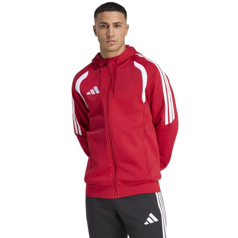 Bluza adidas TIRO 26 League Sweat Full Zip Hoodie KF9106 czerwony XL