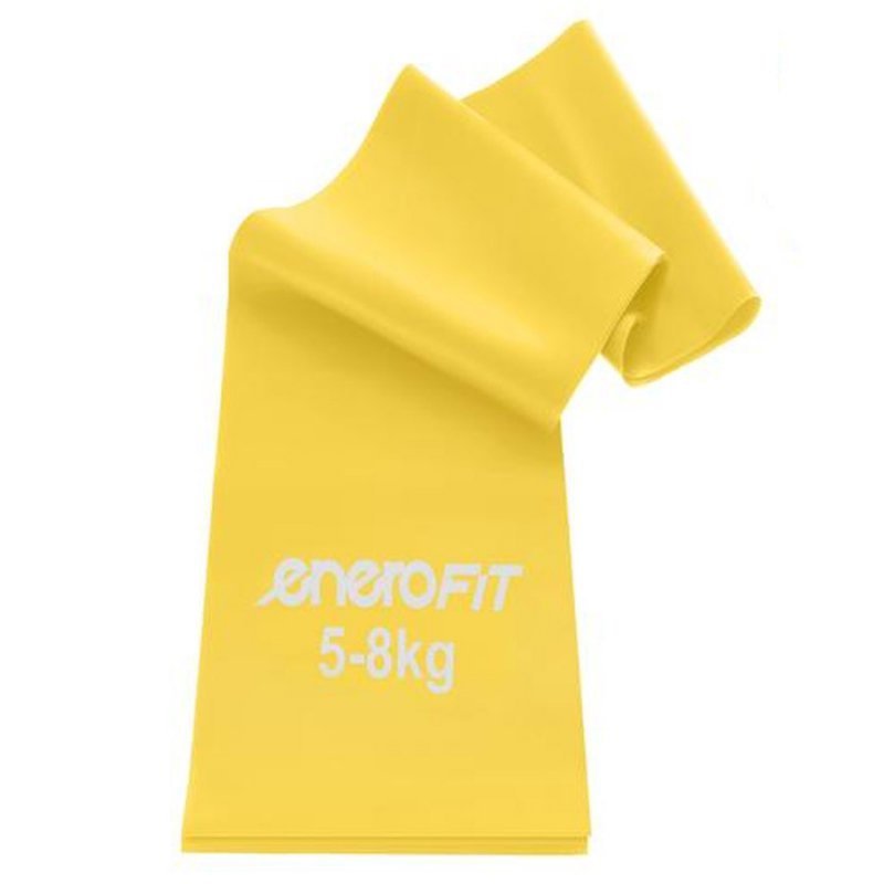 Taśma do aerobiku Enero 2000x150x0,25mm 5-8kg żółta 2000x150x0,25mm żółty