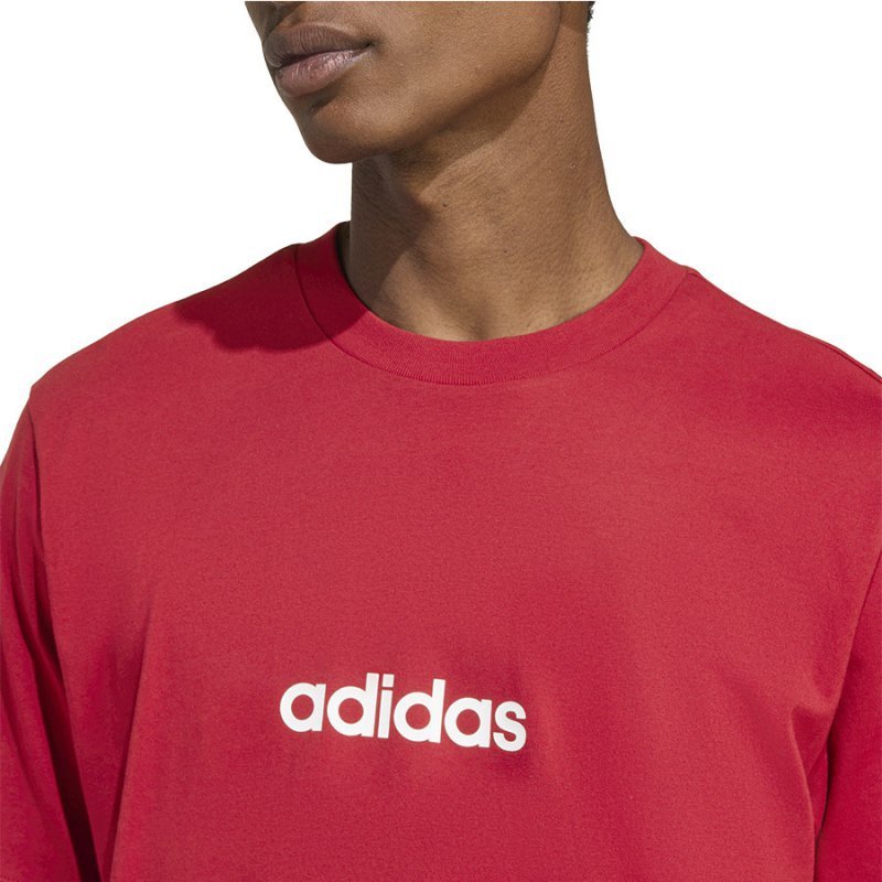 T-Shirt adidas Single Jersey Linear Tee KC0881 czerwony S