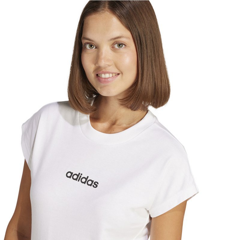 T-Shirt adidas Essentials Linear Tee JC8239 biały M