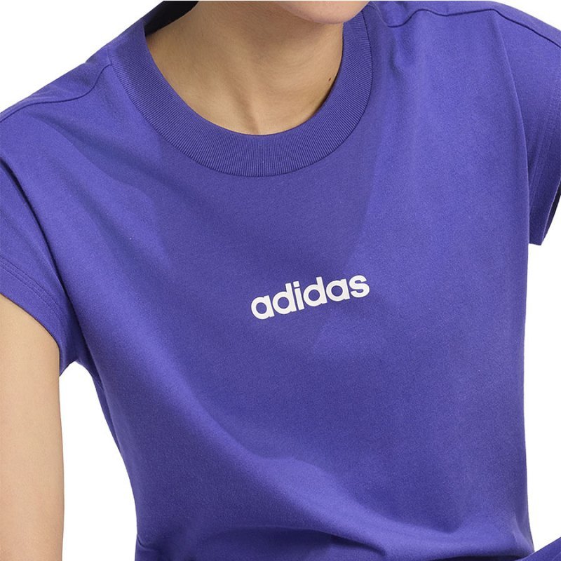 T-shirt adidas W Essentials Linear KF8375 fioletowy XL