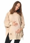 MijaCulture hoodie for pregnant women and breastfeeding Victoria  Beige