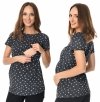 MijaCulture  2 in 1 Maternity and breastfeeding top M018 Camila Graphit / Stars
