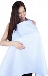MijaCulture - 2 in1 Nursing Breastfeeding Cover / Scarf / Apron 4010/M34 Light Blue
