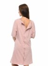 MijaCulture - labour maternity breastfeeding nightdress 4128 Light pink / hearts
