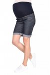 MijaCulture – Maternity Shorts Bermudas pants cropped Capri Denim Jeans trousers 4006/M26  Denim Blue