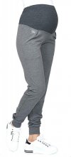 MijaCulture Wygodne spodnie dresowe ciążowe Coco M003 grafit1