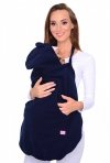 MijaCulture - Maternity fleece warm Baby Universal Windproof Carrier Cover 4022/M37 Navy Blue /  Birds