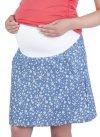 MijaCulture - Maternity Summer Light Skirt / Over Bump 7123 Blue