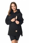 MijaCulture hoodie for pregnant women and breastfeedinf Stella  M014 black