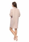 MijaCulture - Muslin maternity and breastfeeding nightdress Hazel M023 Caffe Latte