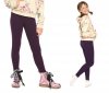 Legginsy dziewczęce zimowe getry dla dzieci Amelia ciemny fiolet