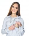 MijaCulture - 3 w 1 bluza ciążowa i do karmienia M68 4110 melanż