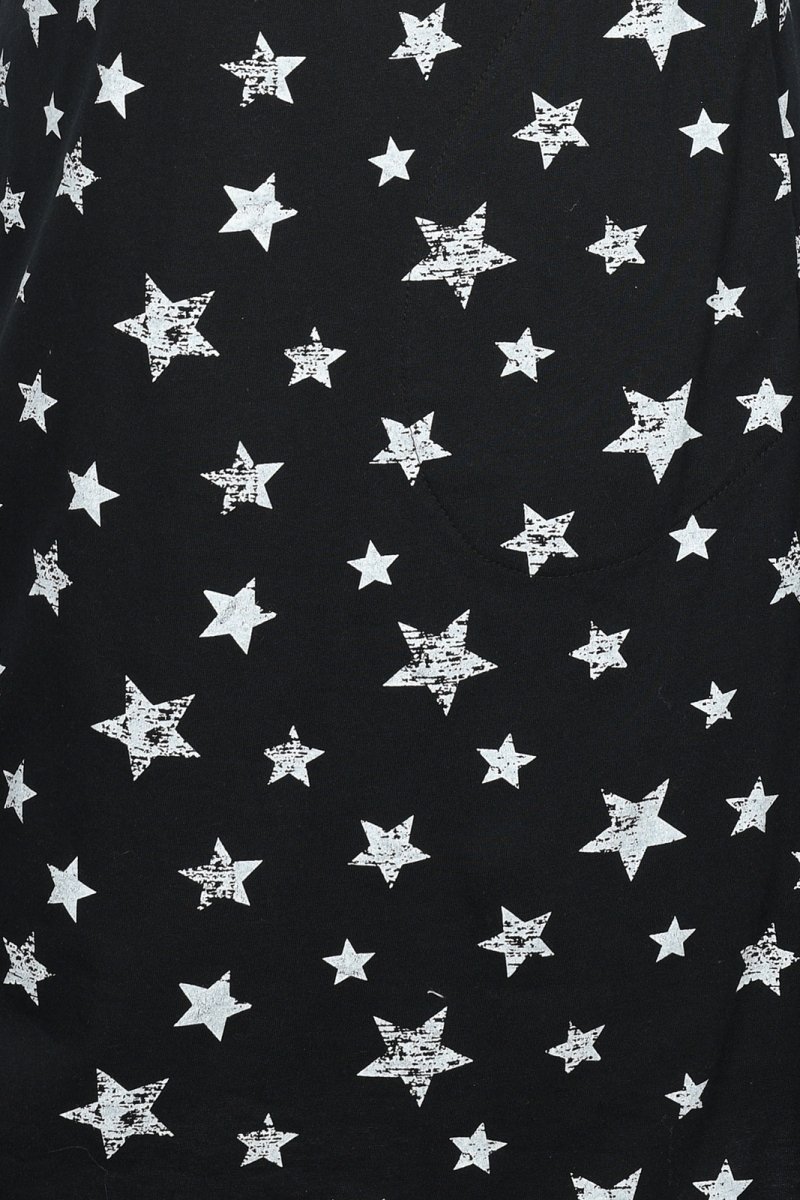 MijaCulture - Labour nightdress 4128 M96 black/stars