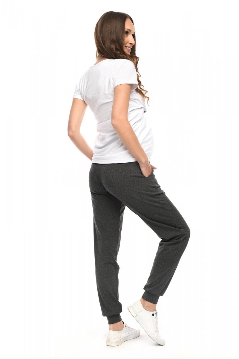 Casual maternity trousers Amanda M010 graphit