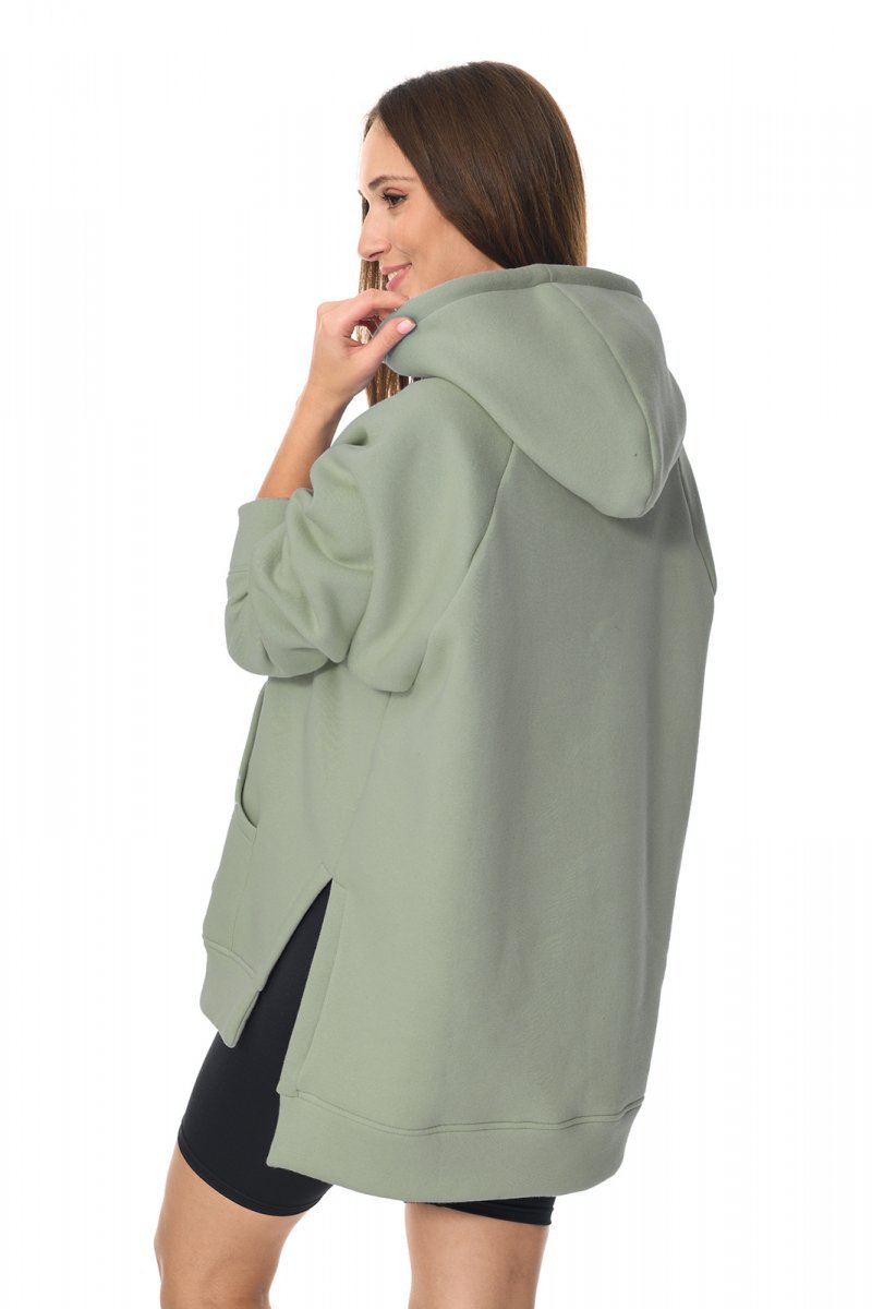 MijaCulture hoodie for pregnant women and breastfeedinf &quot;Stella&quot;  M014 green