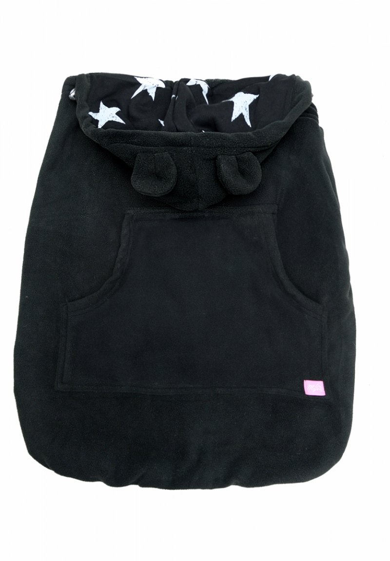 MijaCulture - Maternity fleece warm Baby Universal Windproof Carrier Cover 4023  Black / Stars 2