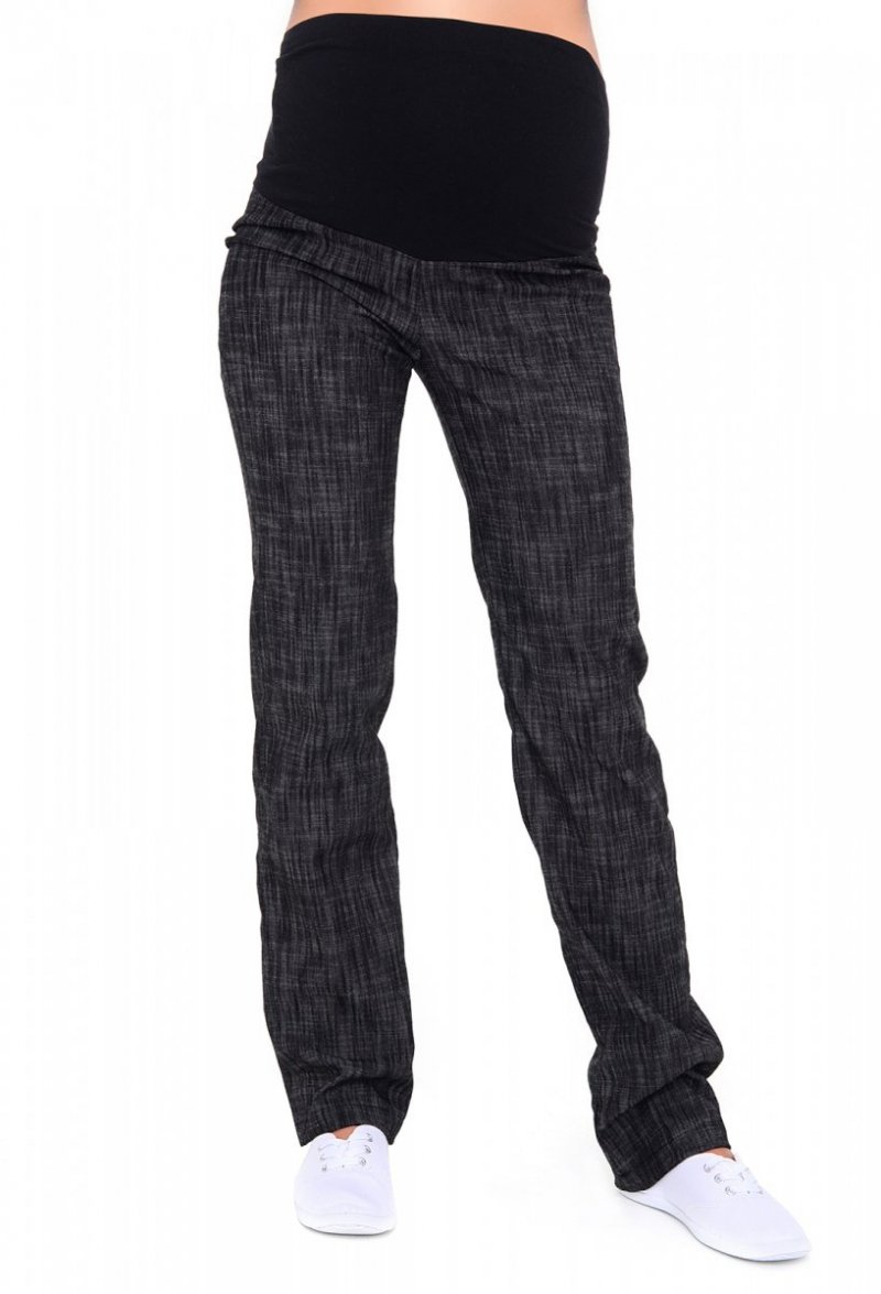 MijaCulture Spodnie ciążowe jeans dla kobiet w ciąży 3014 denim czarne
