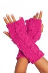 Be Knit BK098 Długie rękawiczki bez palców - różowe