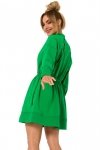 Moe M733 Sukienka na zamek z wycięciami na plecach - soczysta zieleń