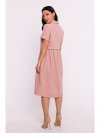 BeWear B282 Sukienka koszulowa - różowa