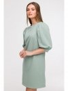 BeWear B291 Sukienka z bufiastymi rękawami - miętowa
