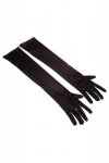 Paris Hollywood 1 LONG BLACK SATIN GLOVES rękawiczki PROMO