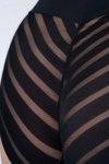 Julimex Body 119 Mesh Body Open Biust Czarne